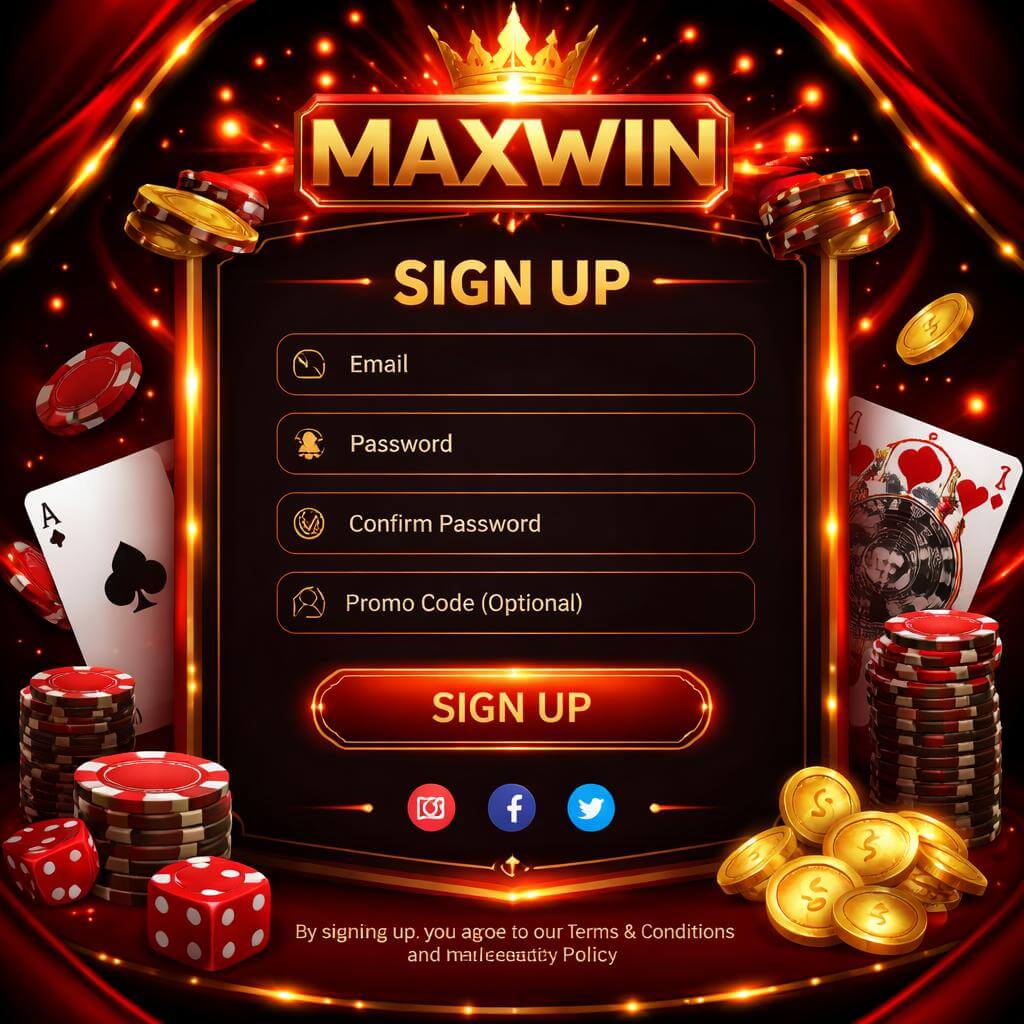MAXWIN player login area for an online gaming platform with casino classics live entertainment and mobile friendly access